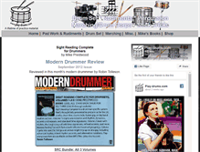 Tablet Screenshot of play-drums.com